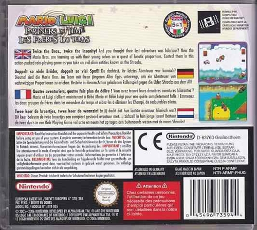 Mario og Luigi Partners in Time - Nintendo DS (A Grade) (Genbrug)